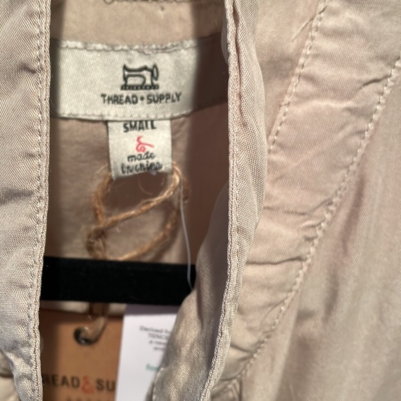 NWT Thread +Supply Khaki dress size small - Picture 5 of 7